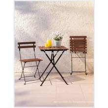 Decoración de cafeterías con bistro Set: 1 mesa, 2 sillas